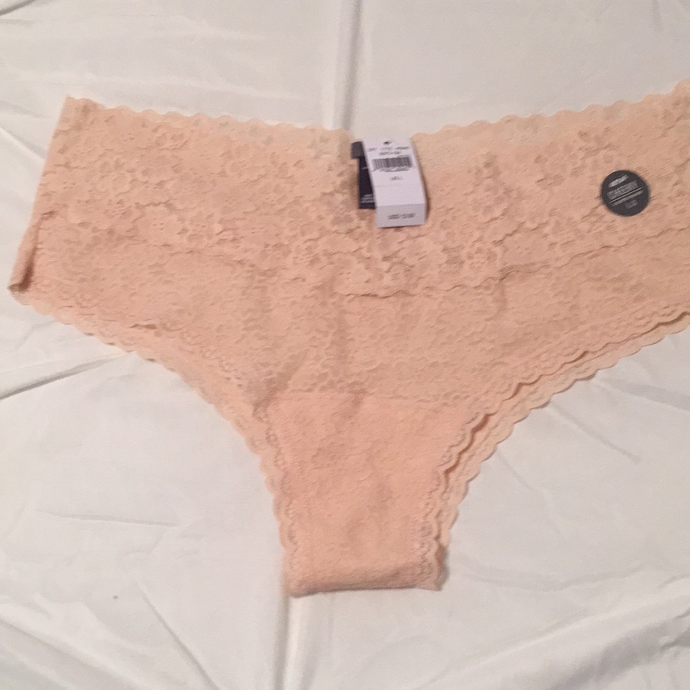 Aerie cheeky peach color panties size large NWT